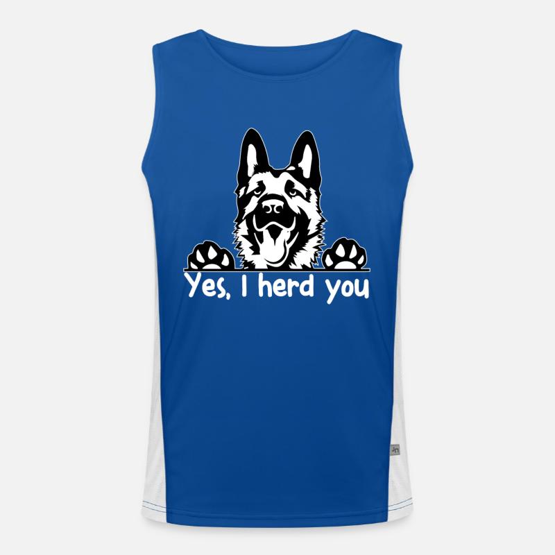 Deutscher Schäferhund Funktionelles Kontrast-Tank Top für Männer 