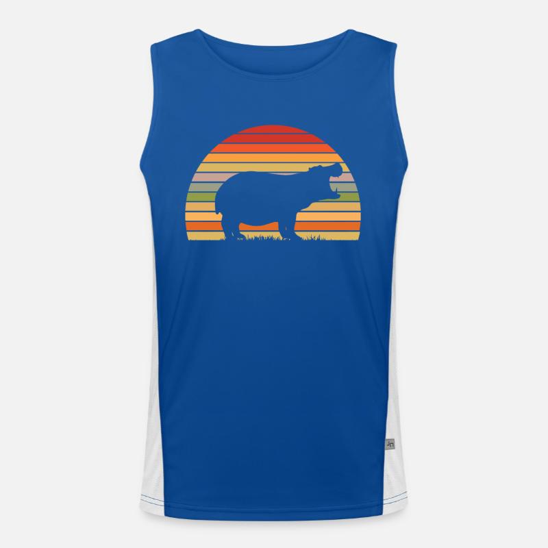 Hippo Men's Functional Contrast Tank Top 