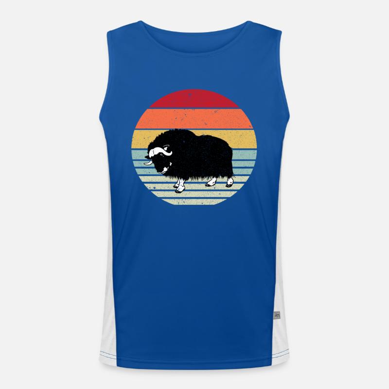 musk ox Men's Functional Contrast Tank Top 