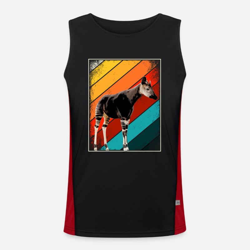 Okapi Retro Cadeau Débardeur respirant contrasté Homme 