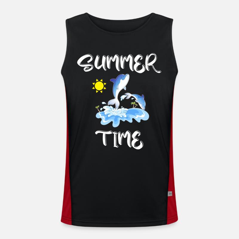 summertime Men's Functional Contrast Tank Top 