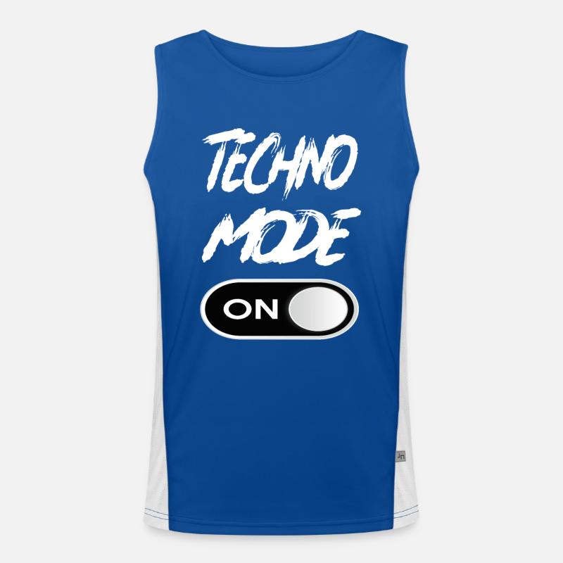 Techno Mode On - Techno Techno Musique Techno Débardeur respirant contrasté Homme 