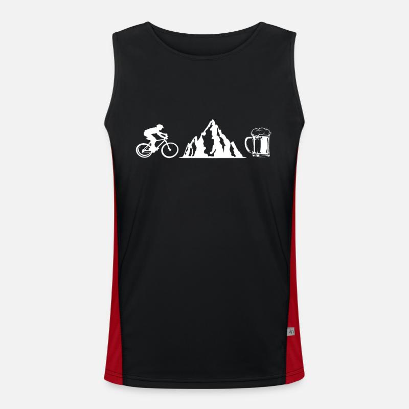 Bicycle Mountains Beer Men's Functional Contrast Tank Top 