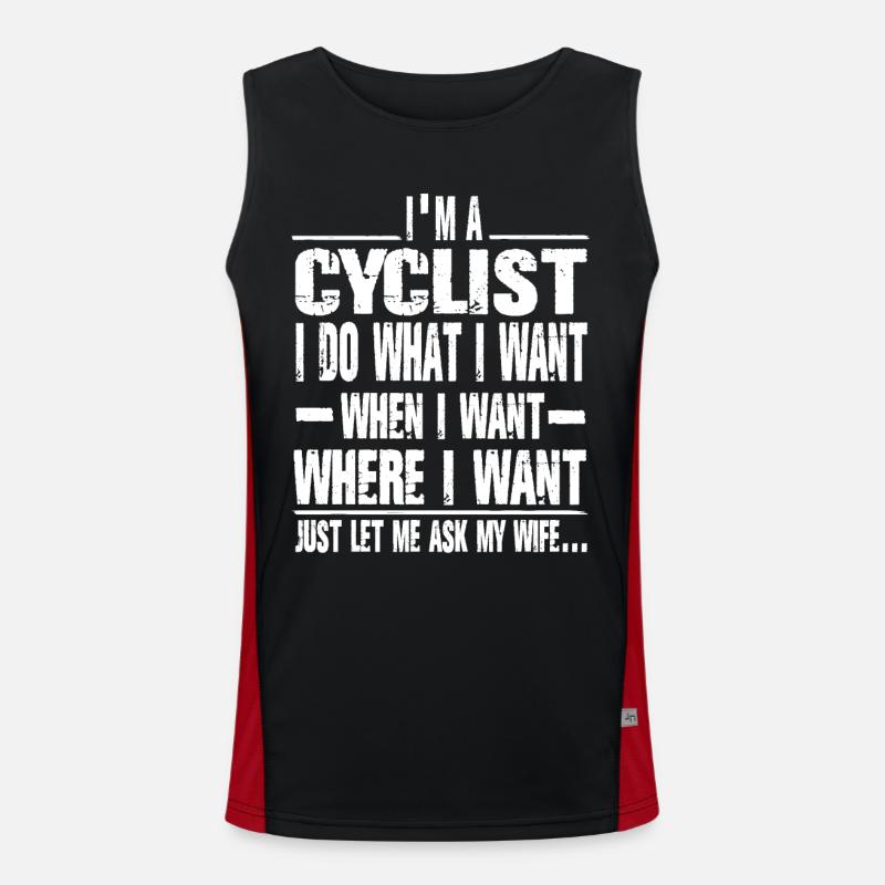 cyclist Men's Functional Contrast Tank Top 