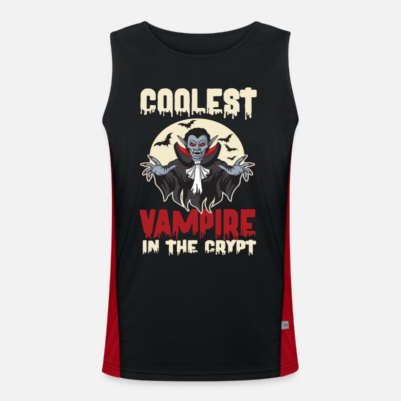 Coolest Vampire in the Crypt Débardeur respirant contrasté Homme 