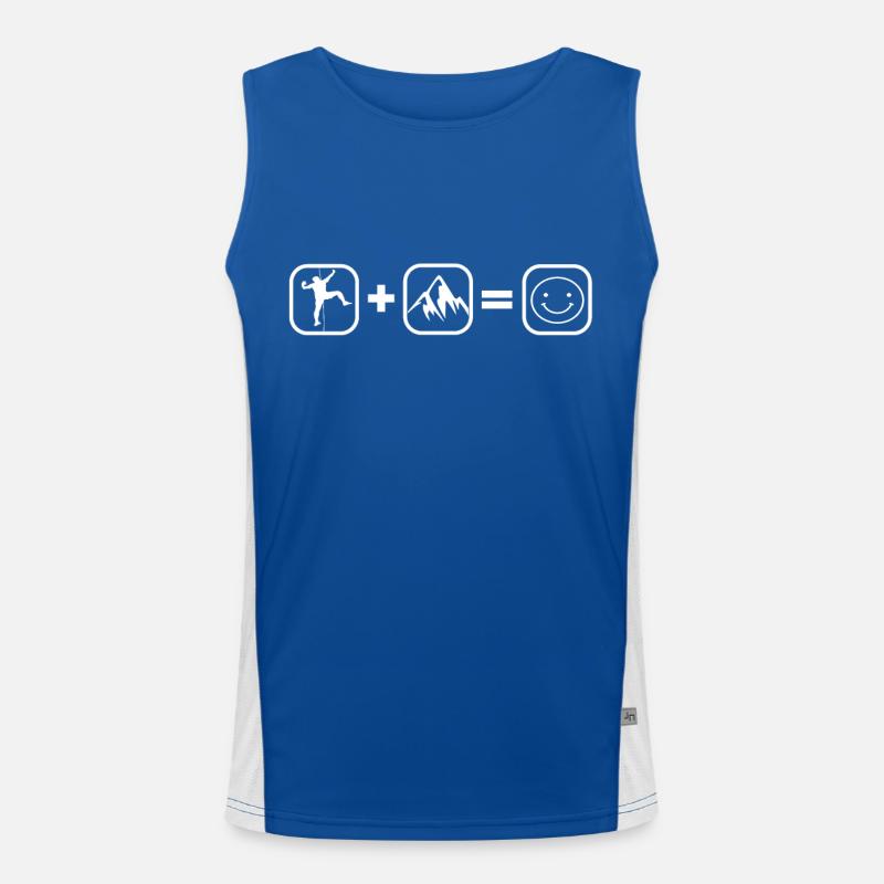 Climbing and mountains Men's Functional Contrast Tank Top 