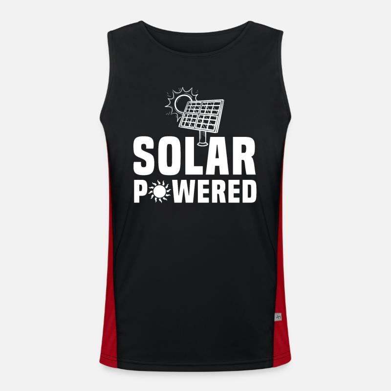 Solar powered Men's Functional Contrast Tank Top 