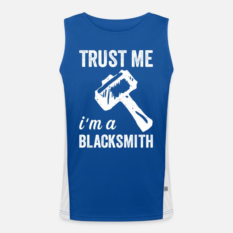 Trust me im a blacksmith Funktionelles Kontrast-Tank Top für Männer 