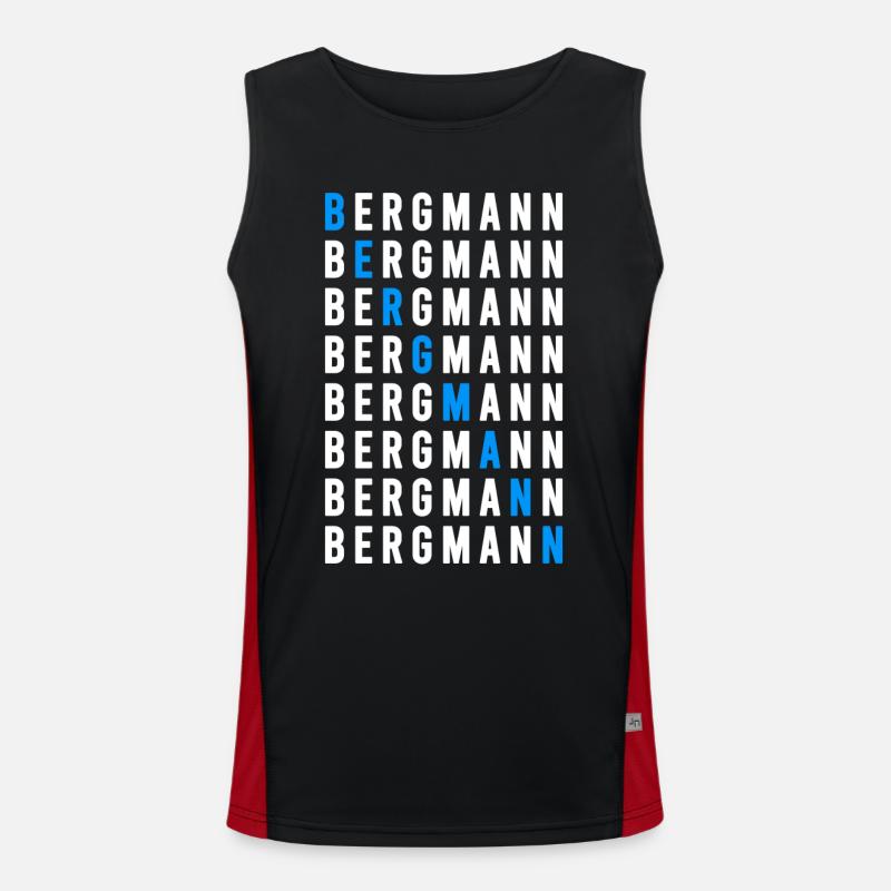 Bergmann Funktionelles Kontrast-Tank Top für Männer 