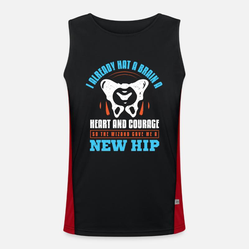 courage so the wizard gave me a new hip Funktionelles Kontrast-Tank Top für Männer 
