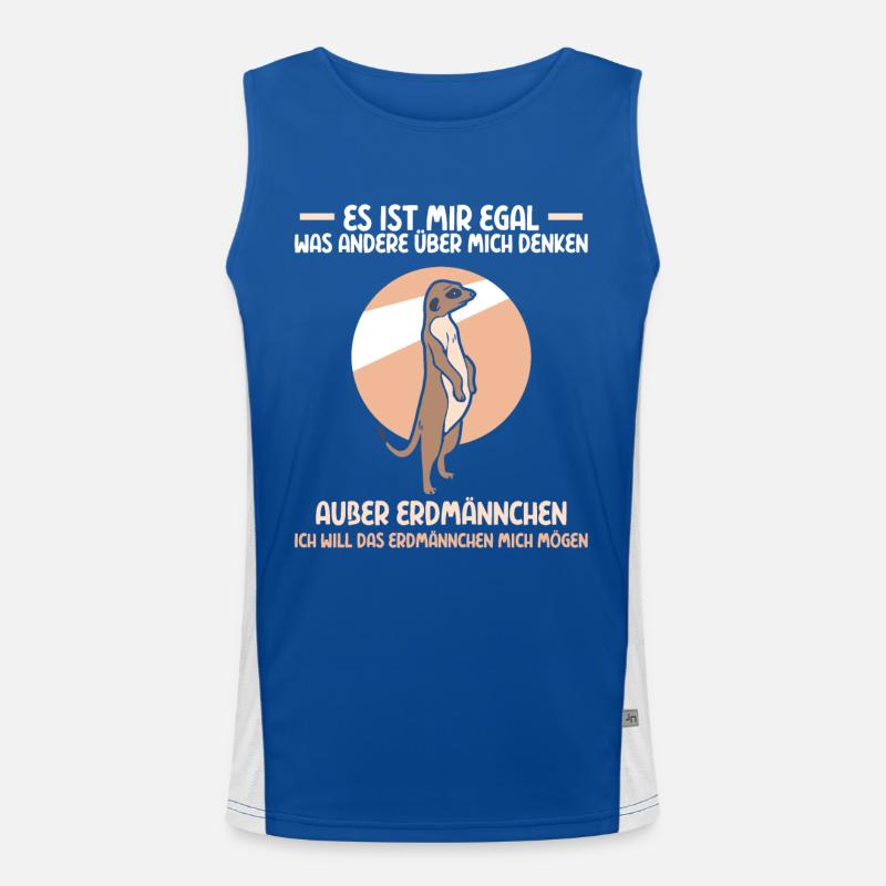 ich will das Erdmännchen mich mögen Funktionelles Kontrast-Tank Top für Männer 
