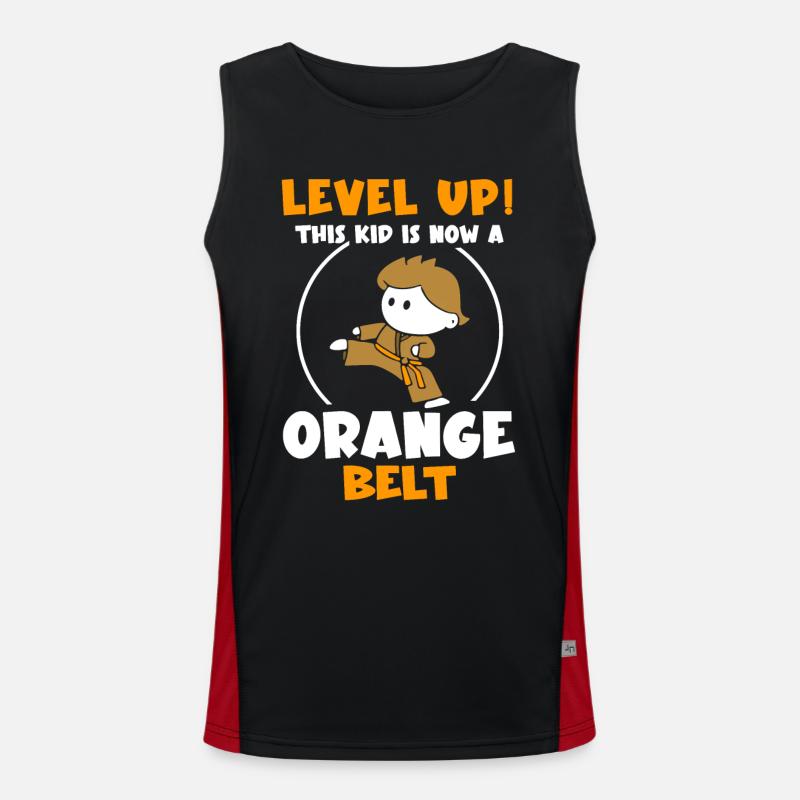 Level Up! This kid is now a green belt Funktionelles Kontrast-Tank Top für Männer 