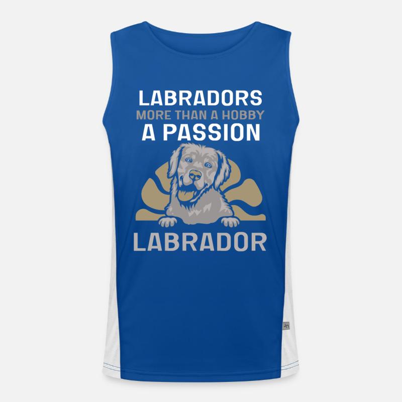Labrador Funktionelles Kontrast-Tank Top für Männer 
