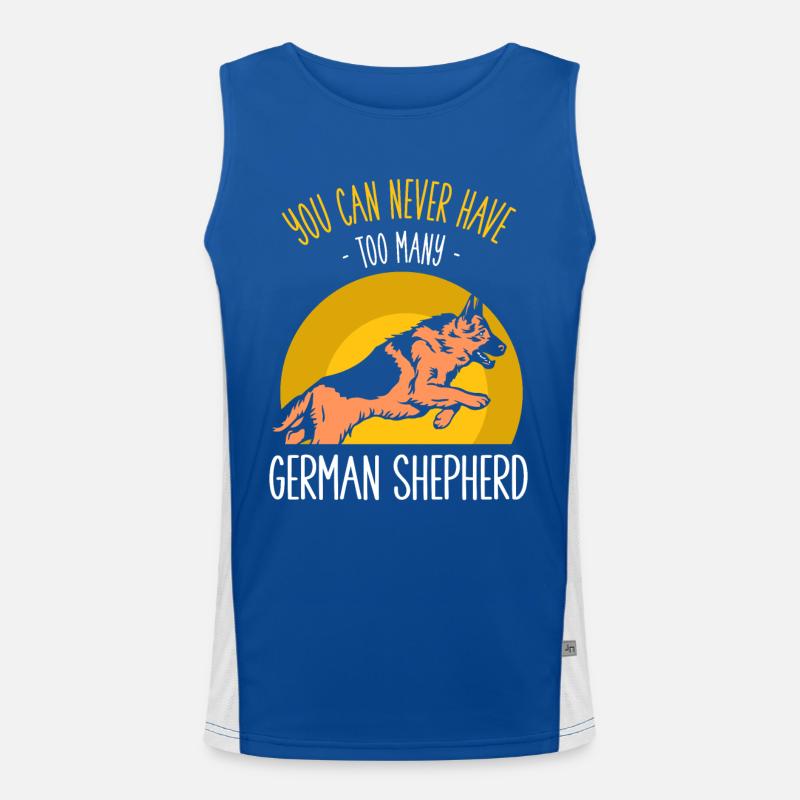 Deutscher Schäferhund Funktionelles Kontrast-Tank Top für Männer 