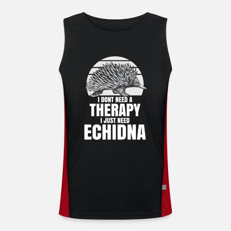 I dont need a therapy i just need Echidna Funktionelles Kontrast-Tank Top für Männer 