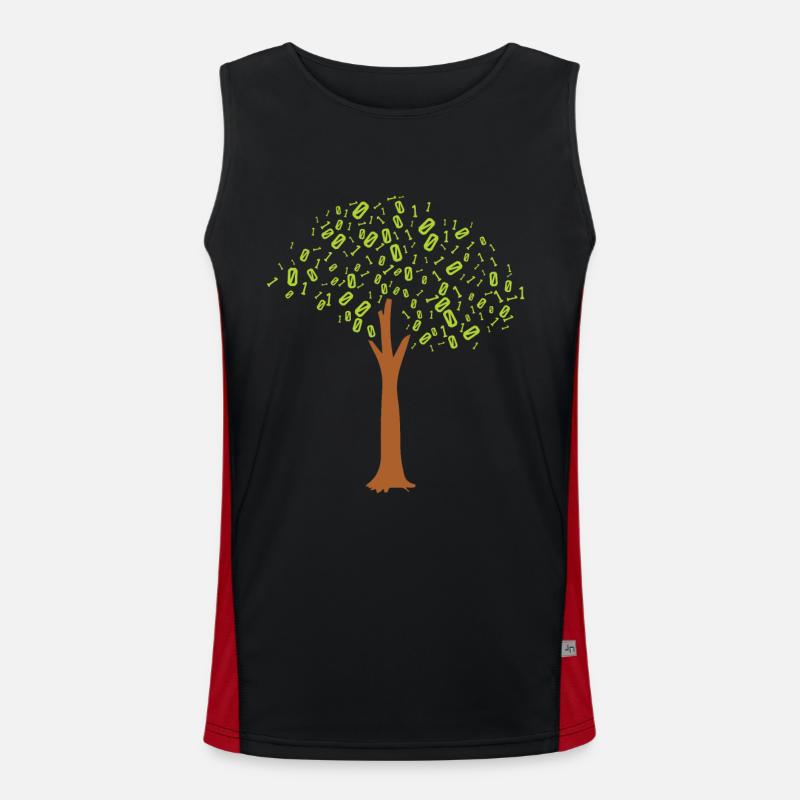 Binary Tree Admin Hacker Coder Programmierer Funktionelles Kontrast-Tank Top für Männer 