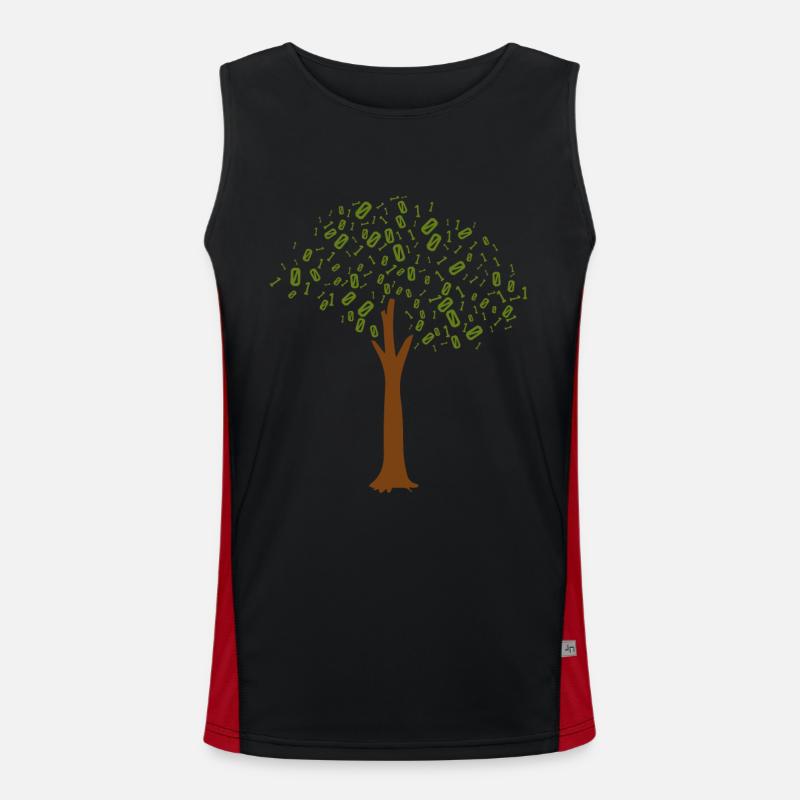 Binary Tree Admin Hacker Coder Programmierer Funktionelles Kontrast-Tank Top für Männer 