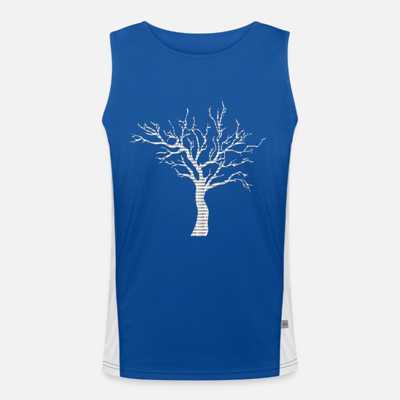Binary Tree Admin Hacker Coder Programmierer Funktionelles Kontrast-Tank Top für Männer 