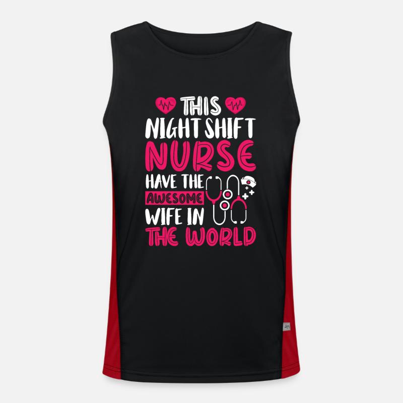 This Night Shift Nurse have the awesome Funktionelles Kontrast-Tank Top für Männer 