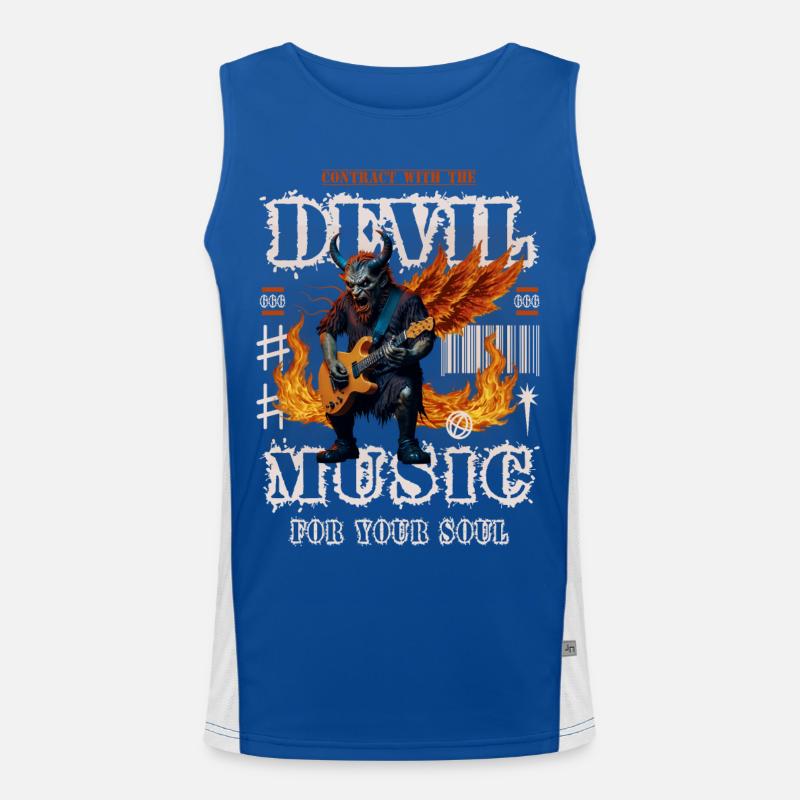 Devil Rock Music Men's Functional Contrast Tank Top 