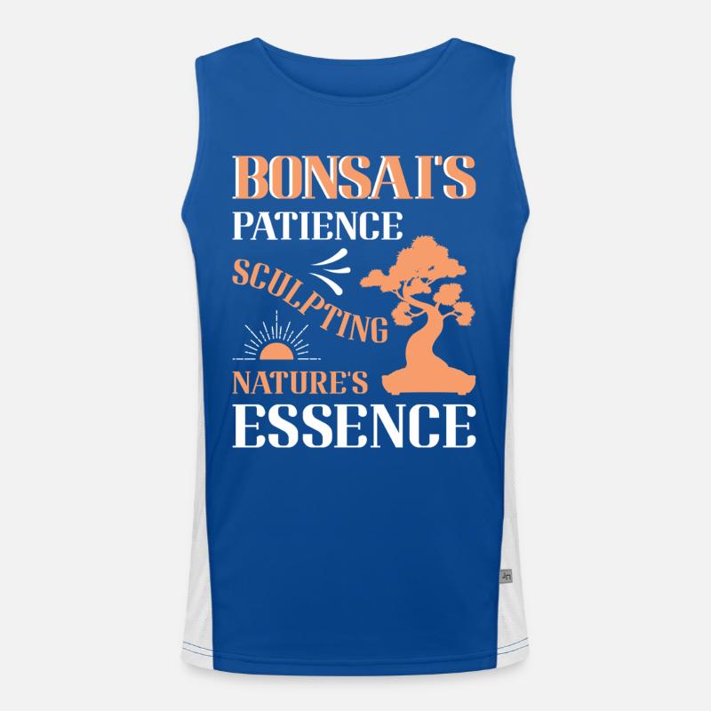 Bonsai Tree Funktionelles Kontrast-Tank Top für Männer 