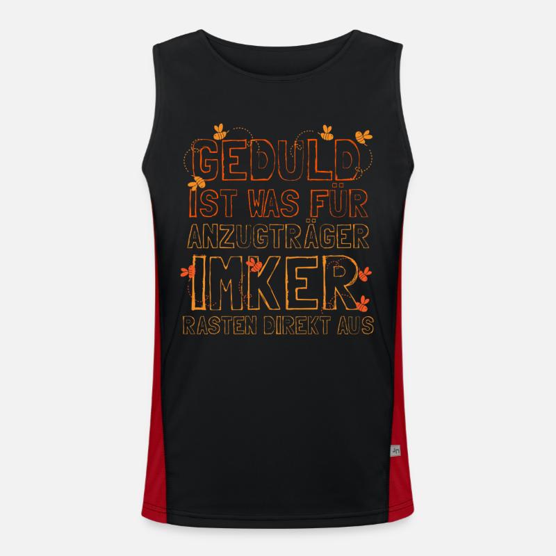 Hobbyimker Imker Bienen Flüsterer Imkern Honig Funktionelles Kontrast-Tank Top für Männer 