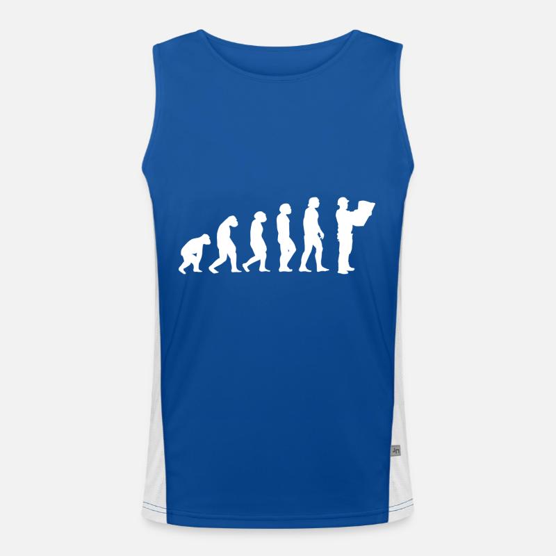 Evolution Bauleiter Funktionelles Kontrast-Tank Top für Männer 