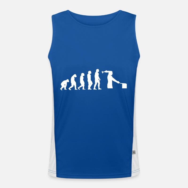 Evolution Schlosser Funktionelles Kontrast-Tank Top für Männer 