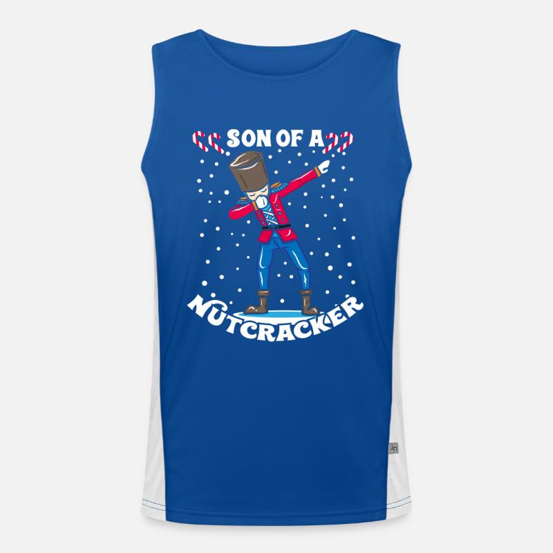 Dabbing Nussknacker Weihnachten Geschenk Dab Funktionelles Kontrast-Tank Top für Männer 