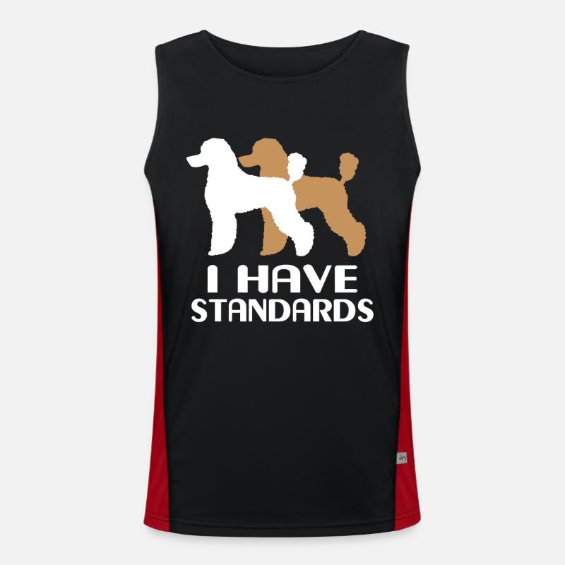 poodle Men's Functional Contrast Tank Top 