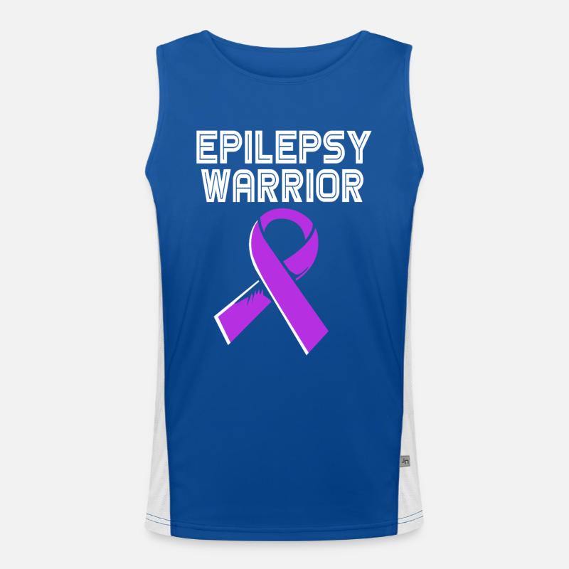 Epilepsy Warrior Fighter Men's Functional Contrast Tank Top 