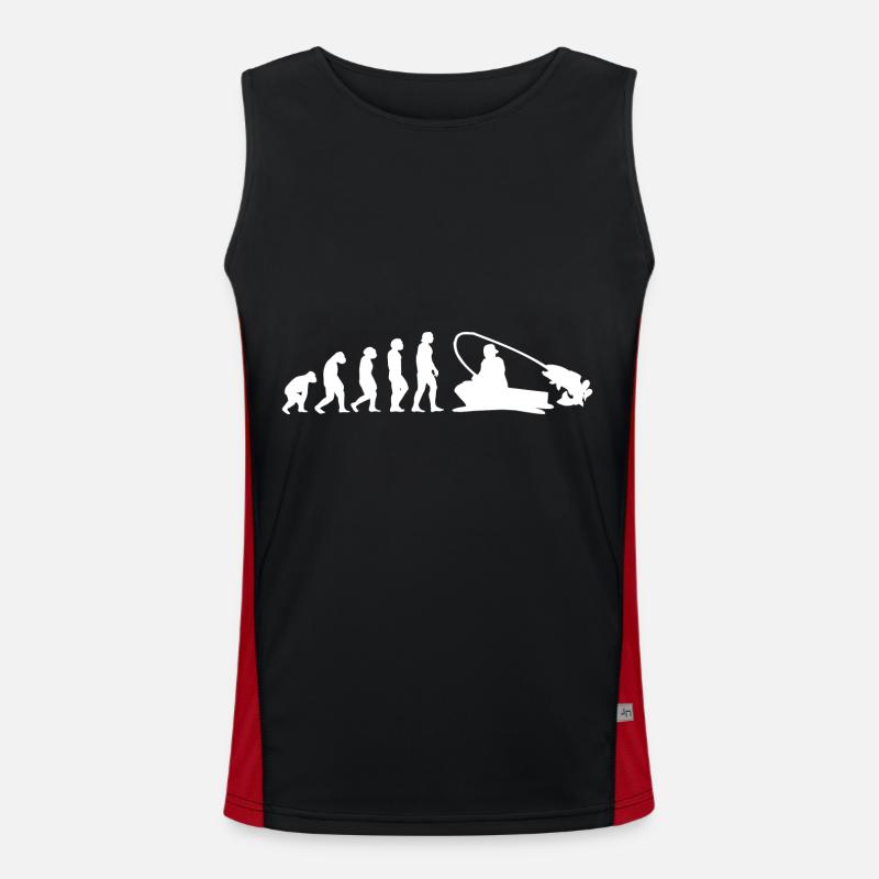 Evolution Zander Angler Funktionelles Kontrast-Tank Top für Männer 