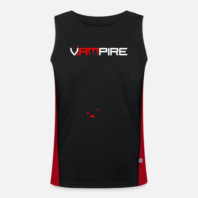 Vampir Funktionelles Kontrast-Tank Top für Männer 