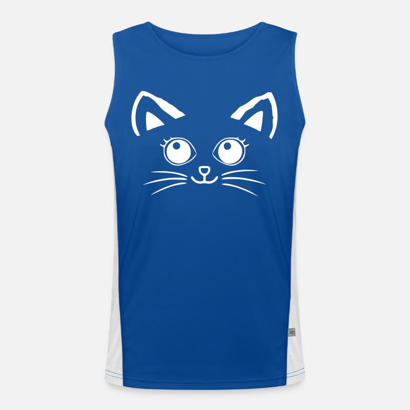 Visage de chat Débardeur respirant contrasté Homme 