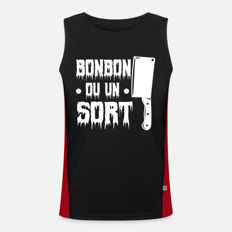 Des bonbons ou un sort !! Débardeur respirant contrasté Homme 