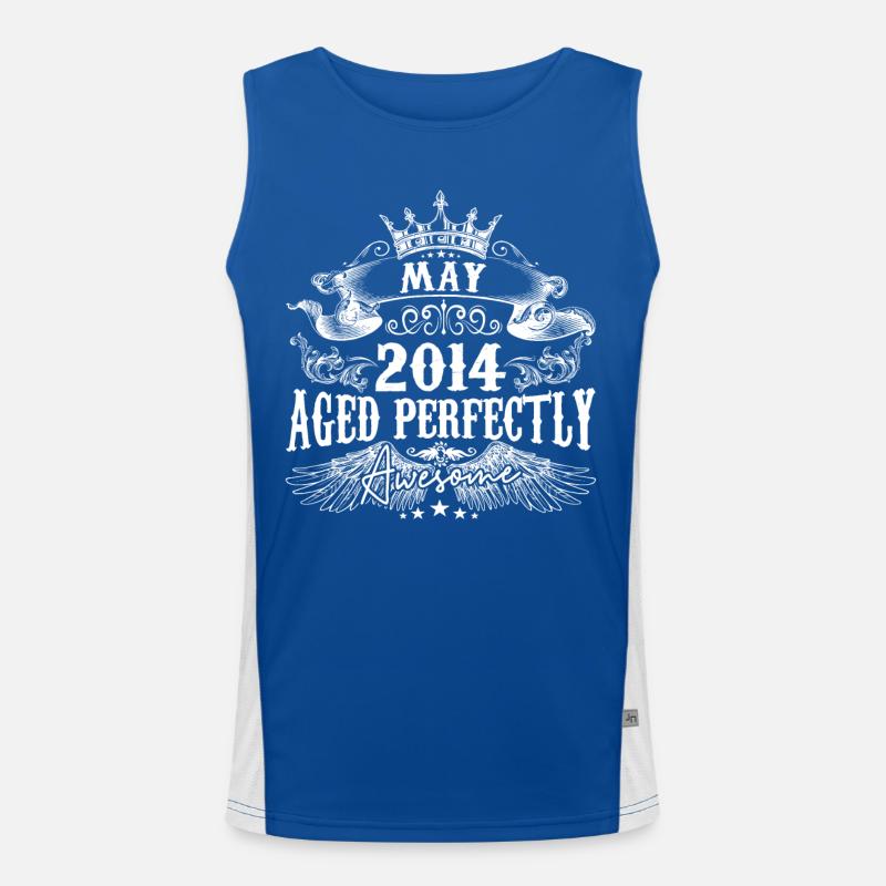2014 | May 2014 birthday Aged Perfectly Men's Functional Contrast Tank Top 