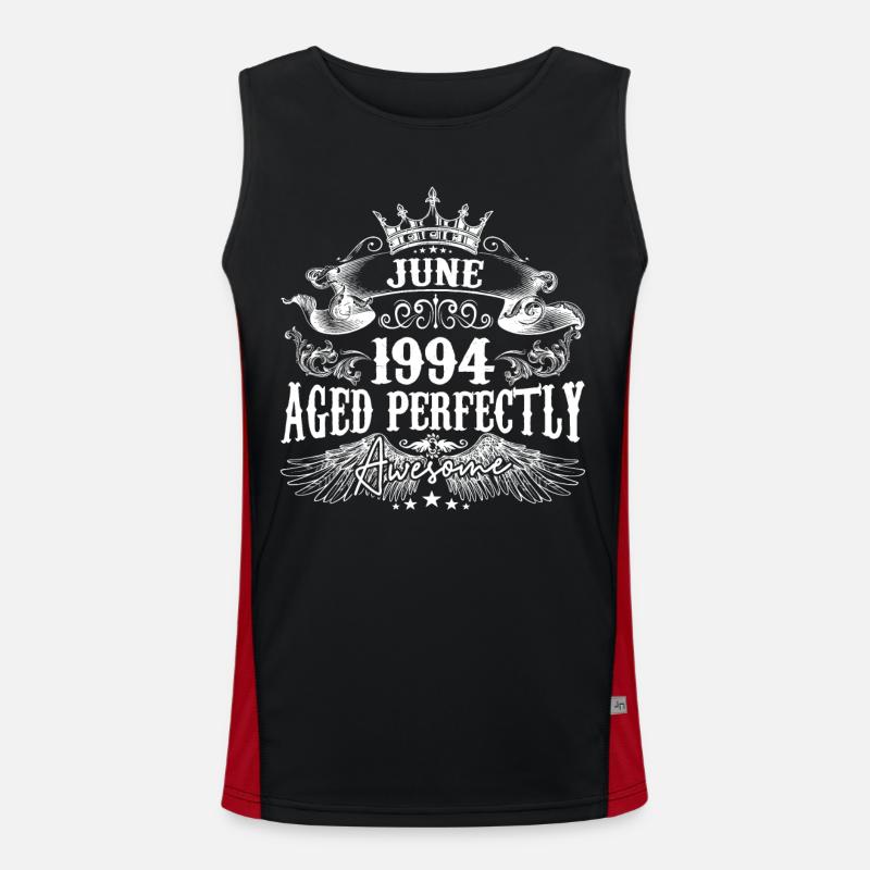 1994 | Juni 1994 Geburtstag Perfekt gealtert Funktionelles Kontrast-Tank Top für Männer 