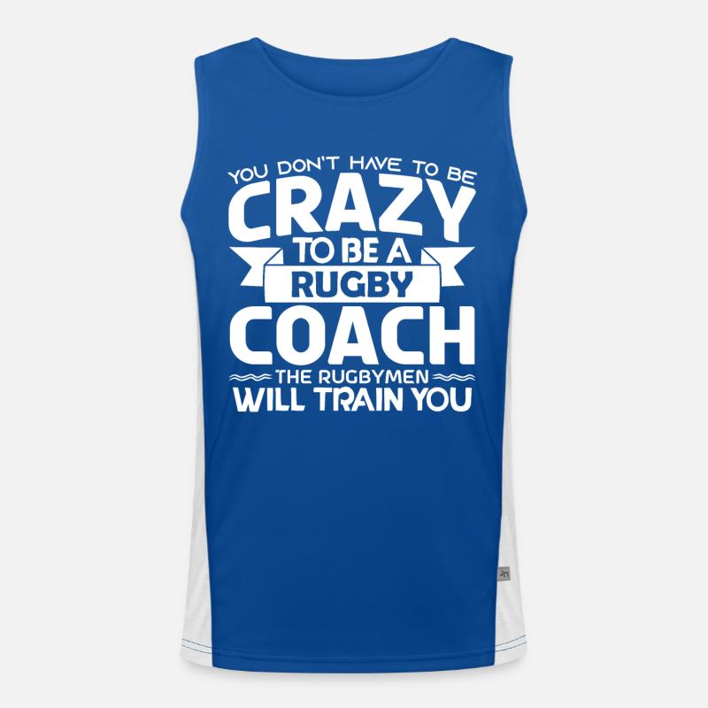 Rugby-Trainer | Rugby-Trainer-Geschenk Der beste Trainer Funktionelles Kontrast-Tank Top für Männer 