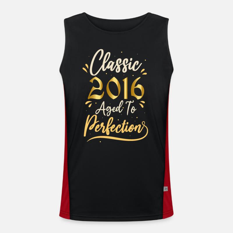 Anniversaire 2016 cadeau 2016 Classic 2016 Débardeur respirant contrasté Homme 