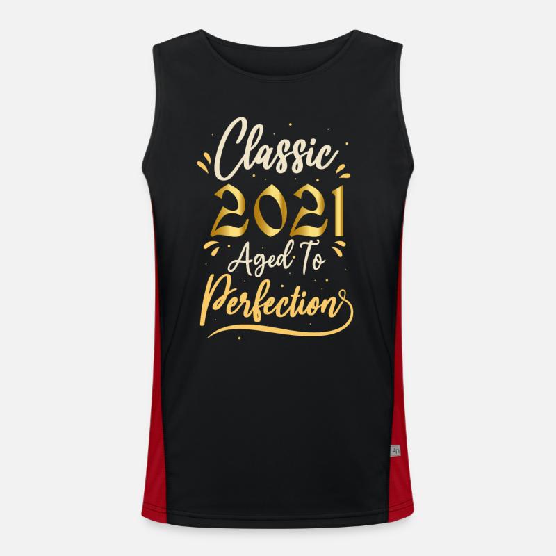 Birthday 2021 gift 2021 Classic 2021 Men's Functional Contrast Tank Top 
