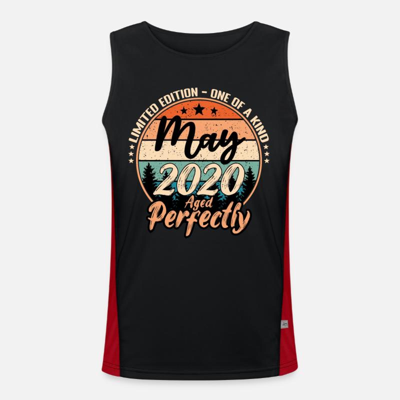 May 2020 anniversary 2020 legends May Men's Functional Contrast Tank Top 