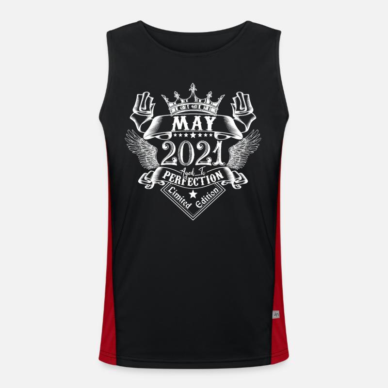 May 2021 | May 2021 anniversary 2021 Men's Functional Contrast Tank Top 