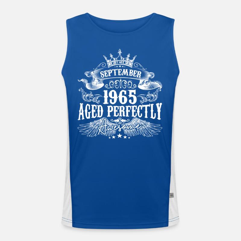 September 1965 anniversary 1965 September Men's Functional Contrast Tank Top 