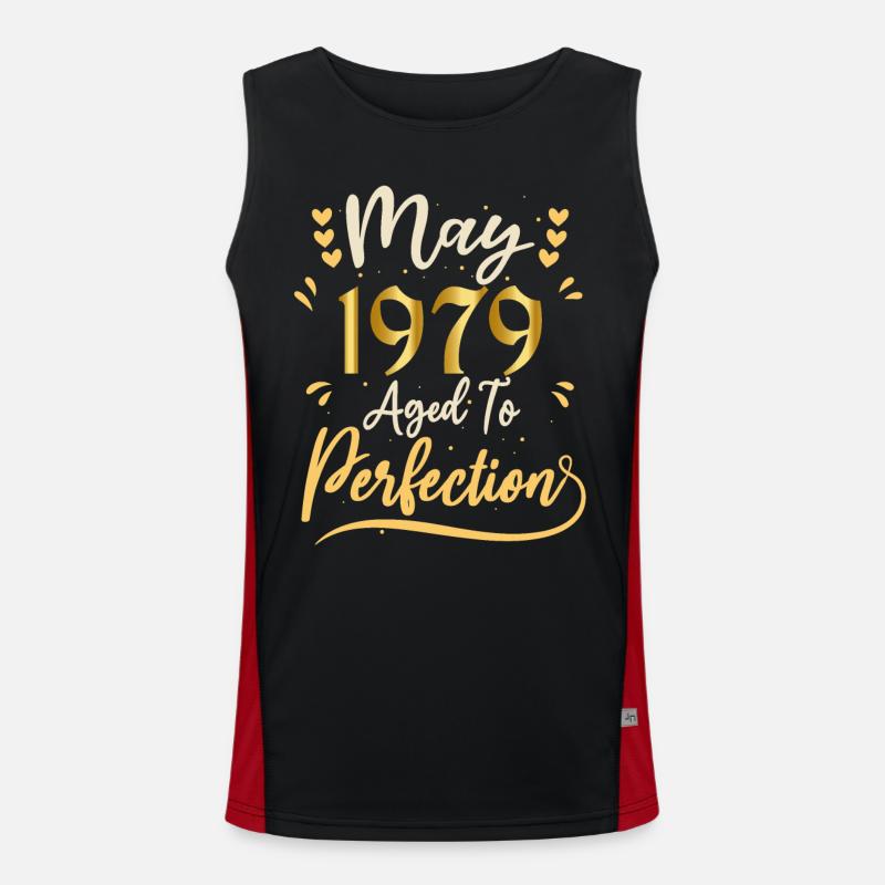May 1979 May birthday May 1979 Men's Functional Contrast Tank Top 