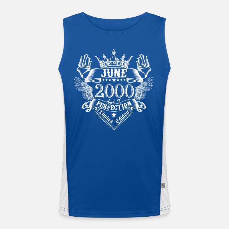 Juni 2000 | Juni 2000 Jubiläum 2000 Funktionelles Kontrast-Tank Top für Männer 