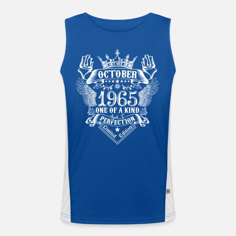 October 1965 anniversary 1965 October Men's Functional Contrast Tank Top 