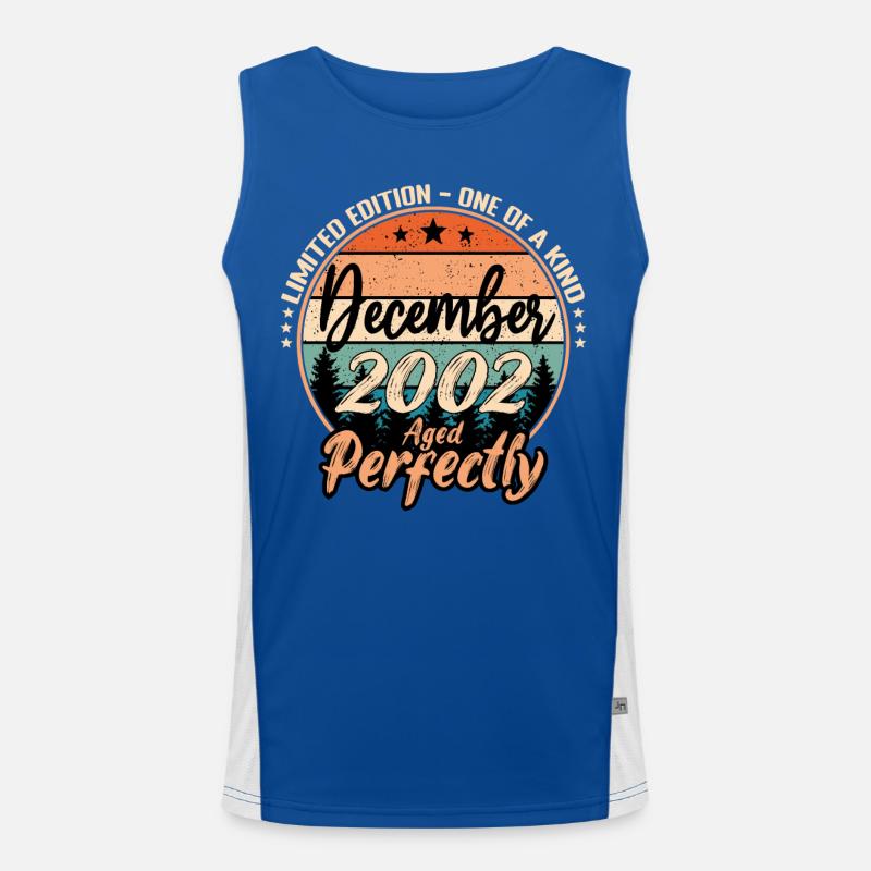 December 2002 Anniversary 2002 Legends December Men's Functional Contrast Tank Top 