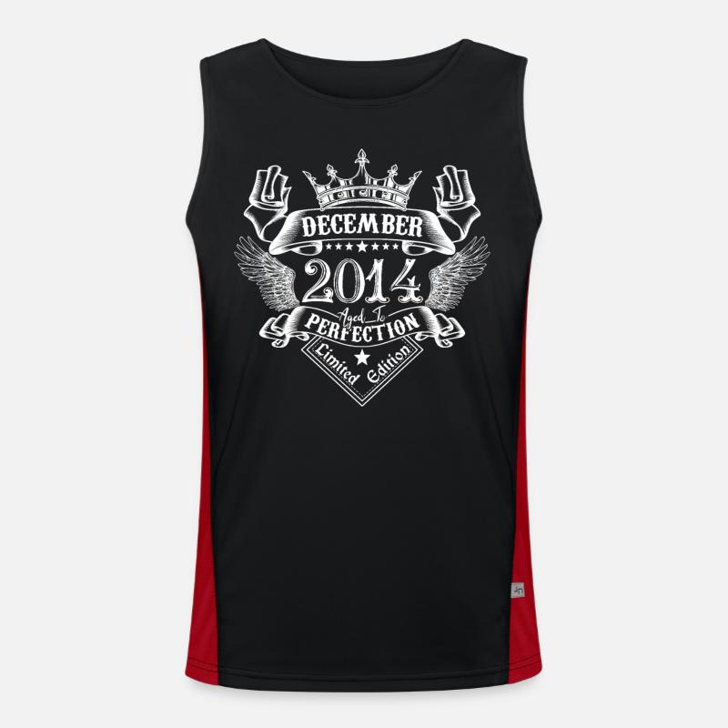 Dezember 2014 | Dezember 2014 Jubiläum 2014 Funktionelles Kontrast-Tank Top für Männer 