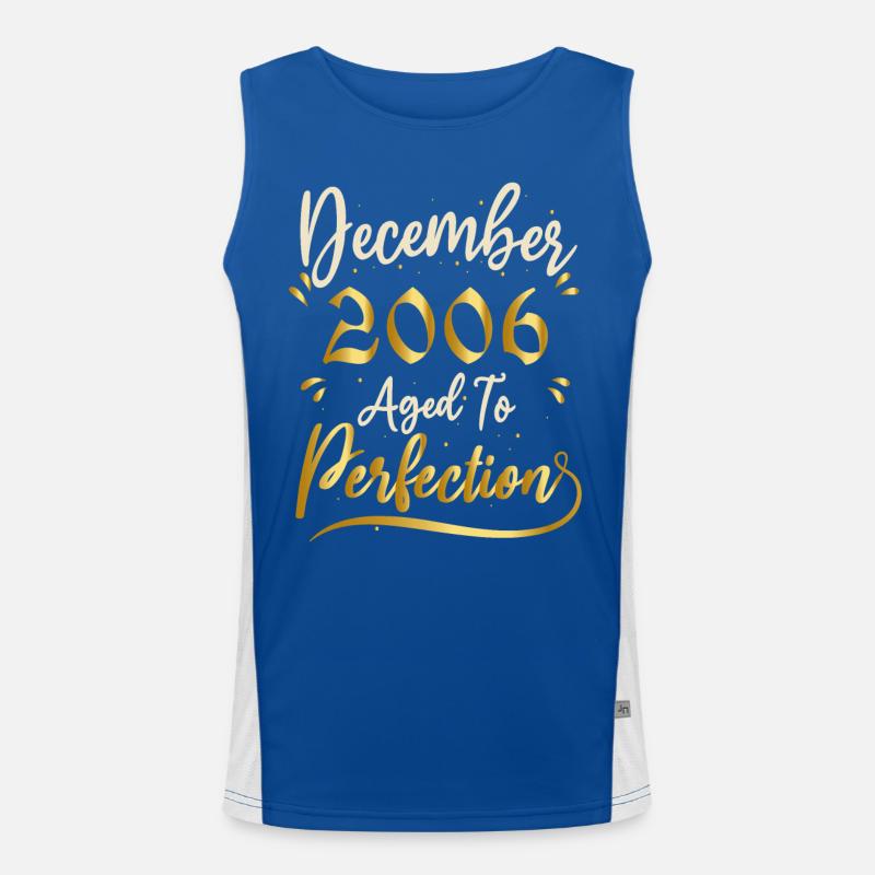 Dezember 2006 Dezember Jubiläum Dezember 2006 Funktionelles Kontrast-Tank Top für Männer 