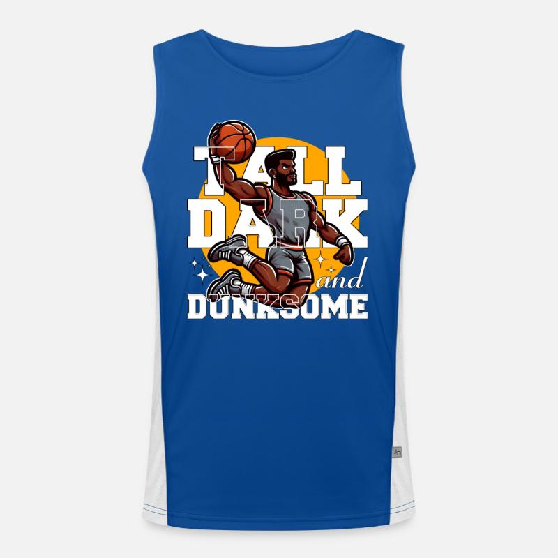 GROSS, DUNKEL UND DUNKEL Funktionelles Kontrast-Tank Top für Männer 